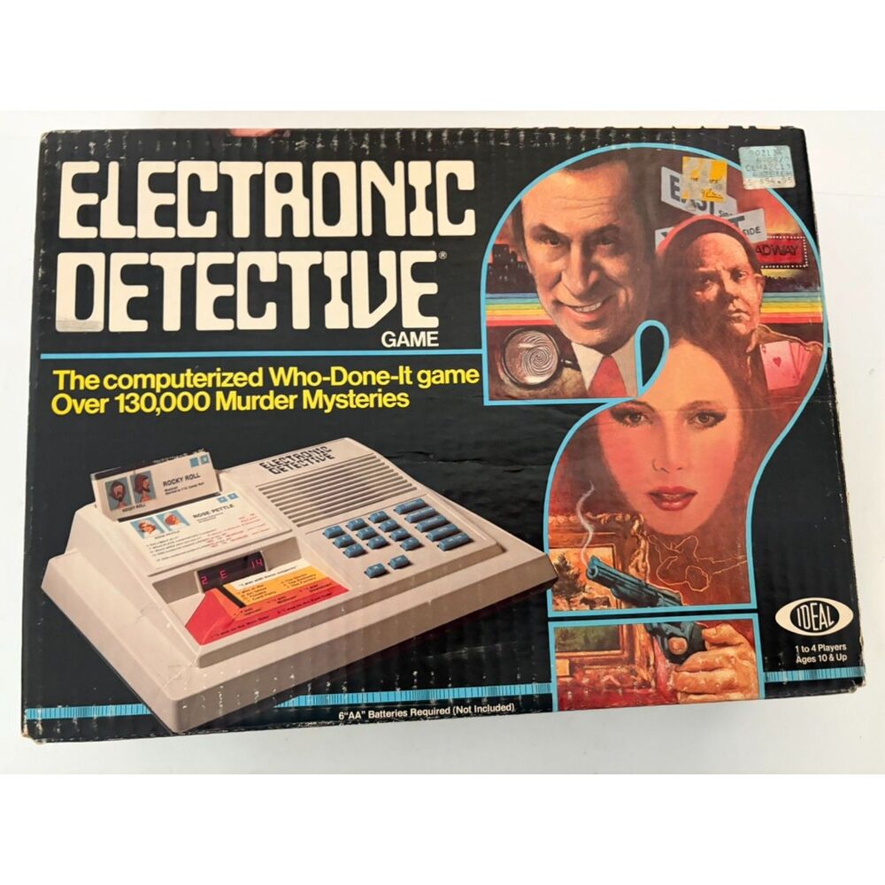 Vtg 1979 Ideal Electronic Detective computerized mystery game